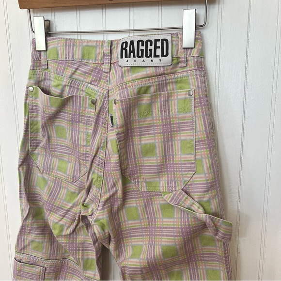 The Ragged Priest Denim - Ragged Priest Plaid Carpenter Cargo Pants